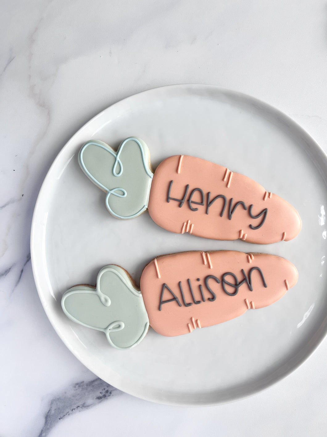 Personalized Carrot Cookies